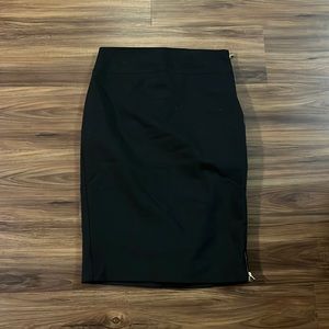 Express Black Pencil Skirt with side Zipper in size 4